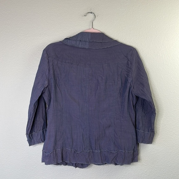 LanVie Multichrome zip up blouse/blazer size S - Picture 2 of 11